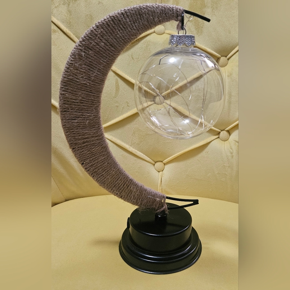 LED Hanging Moon Table Lamp Lunar Night Light EUC - Picture 2 of 3